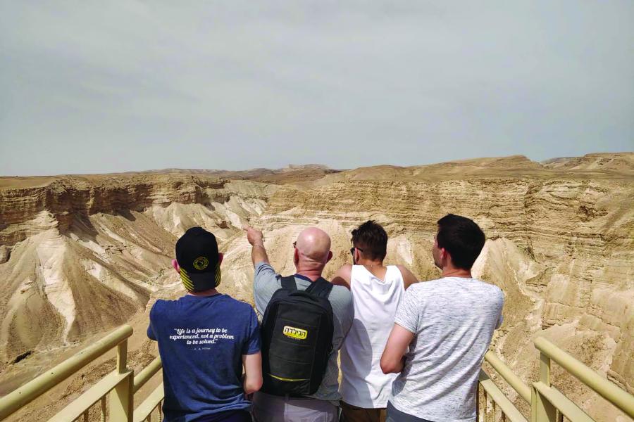 Dr. Haskell Greenfield explores with NEBAL students